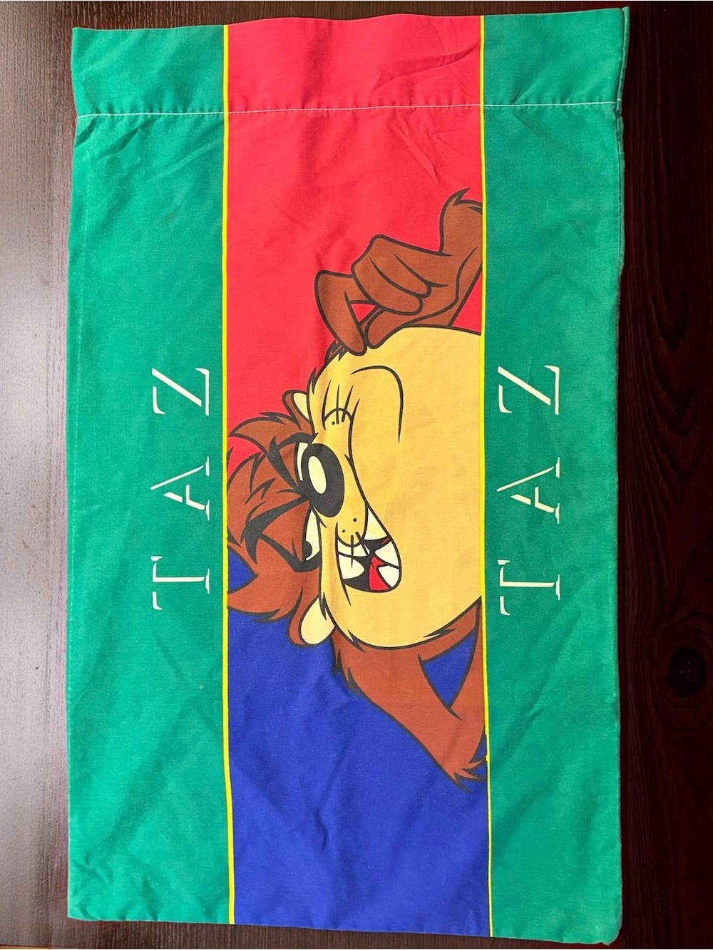 Warner Bros. Taz Pillowcase in Green, Blue, Red